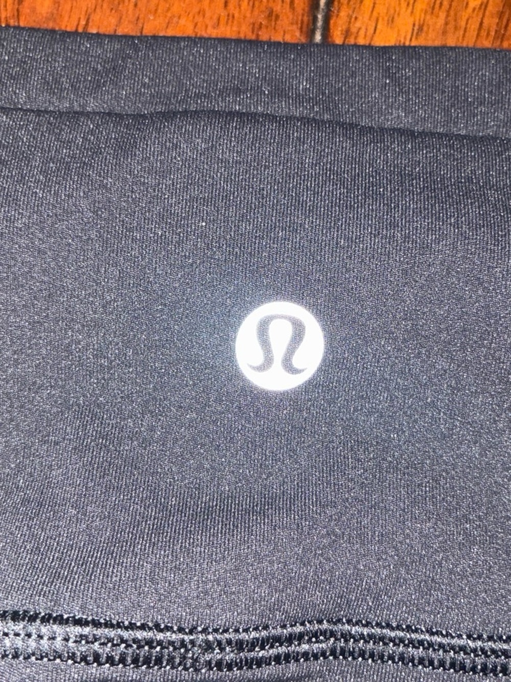 lululemon athletica Black High-Waist Leggings with Reflective Logo